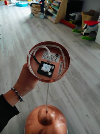 Lampadario effetto rame