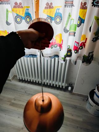 Lampadario effetto rame