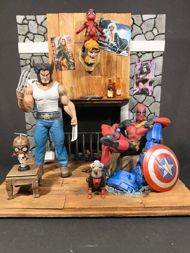 Diorama Deadpool Lobezno