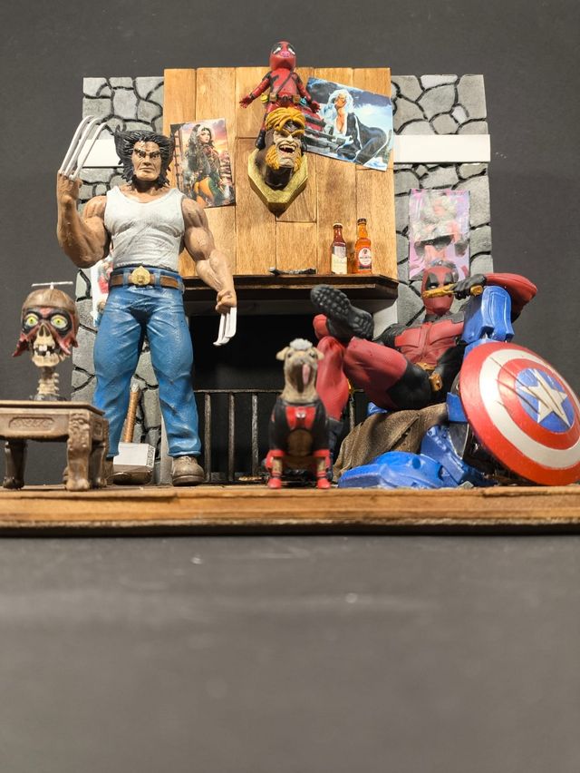 Diorama Deadpool Lobezno
