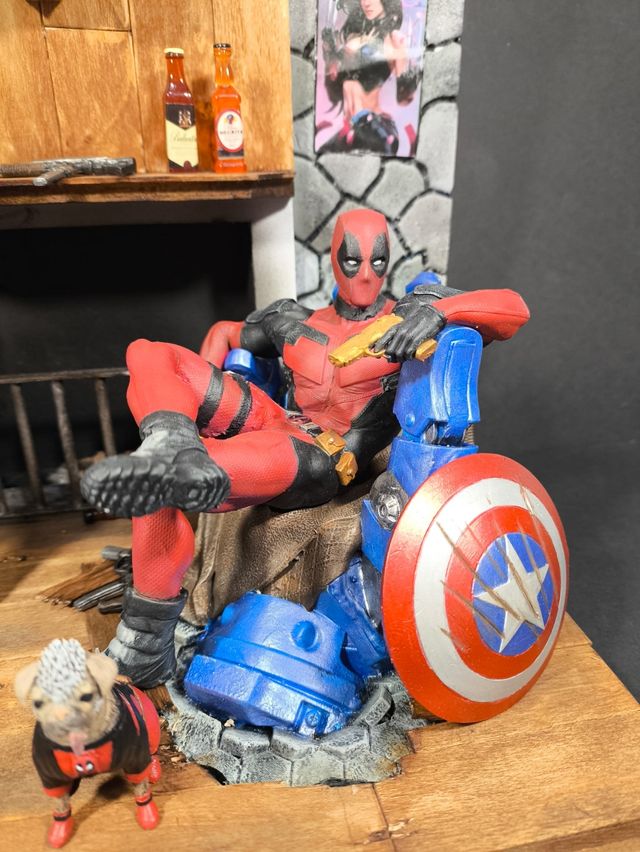 Diorama Deadpool Lobezno