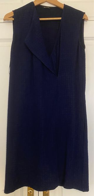 Vestido azul marino massimo dutti talla 42