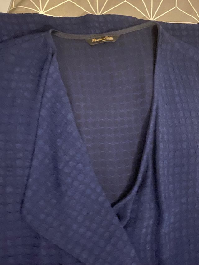 Vestido azul marino massimo dutti talla 42