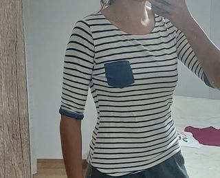 Jersey a rayas manga 3/4