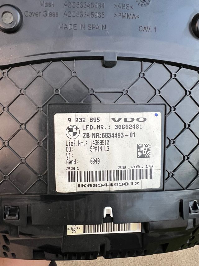 Cuentakilometros / Velocimetro BMW