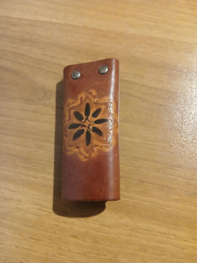 Portachiavi  in  cuoio  vintage