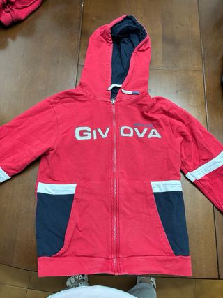 Felpa con cerniera givova