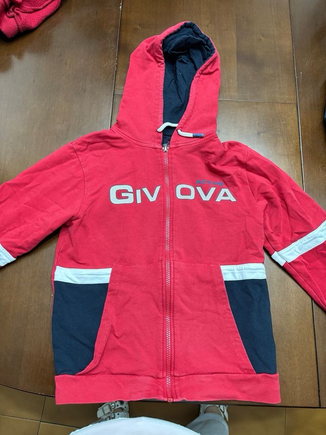 Felpa con cerniera givova
