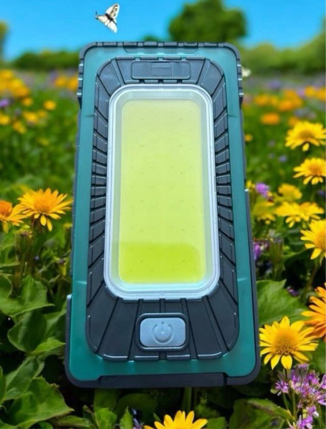 Linterna solar y Recargable USB