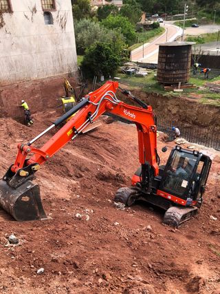 Excavaciones muros derribos