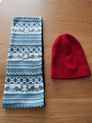 BUFANDA y GORRO. Niño/Niña. 