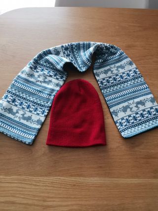 BUFANDA y GORRO. Niño/Niña. 