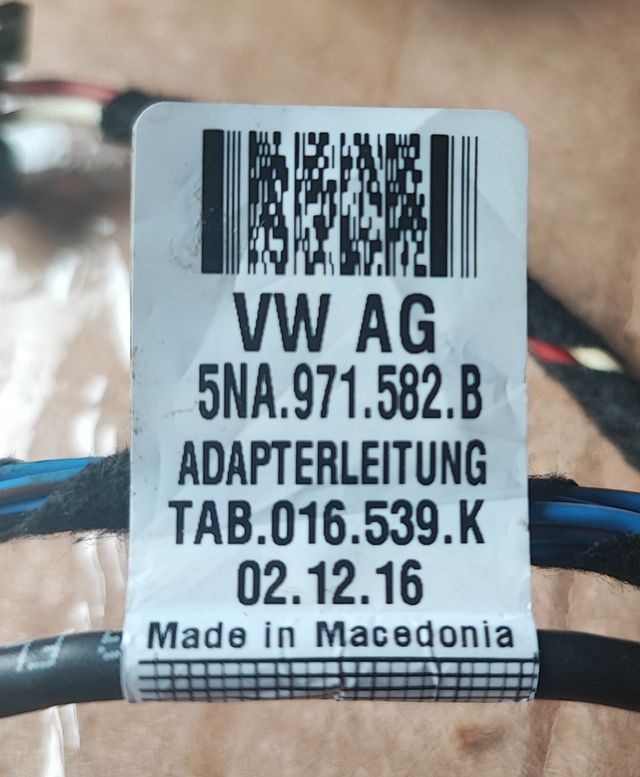 Cableado airbag asiento Tiguan