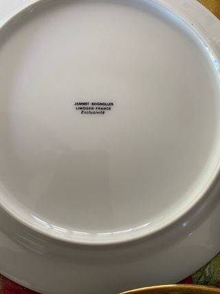 Servizio Jammet Seignolles piatti in porcellana