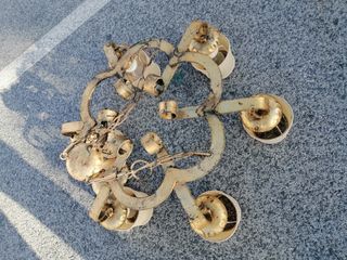 Lámpara forja años 70