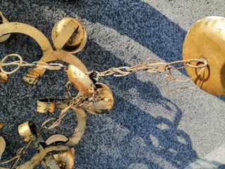 Lámpara forja años 70