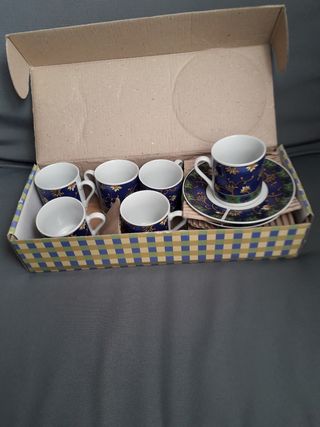 Servizio di tazzine da caffè da 6 in porcellana