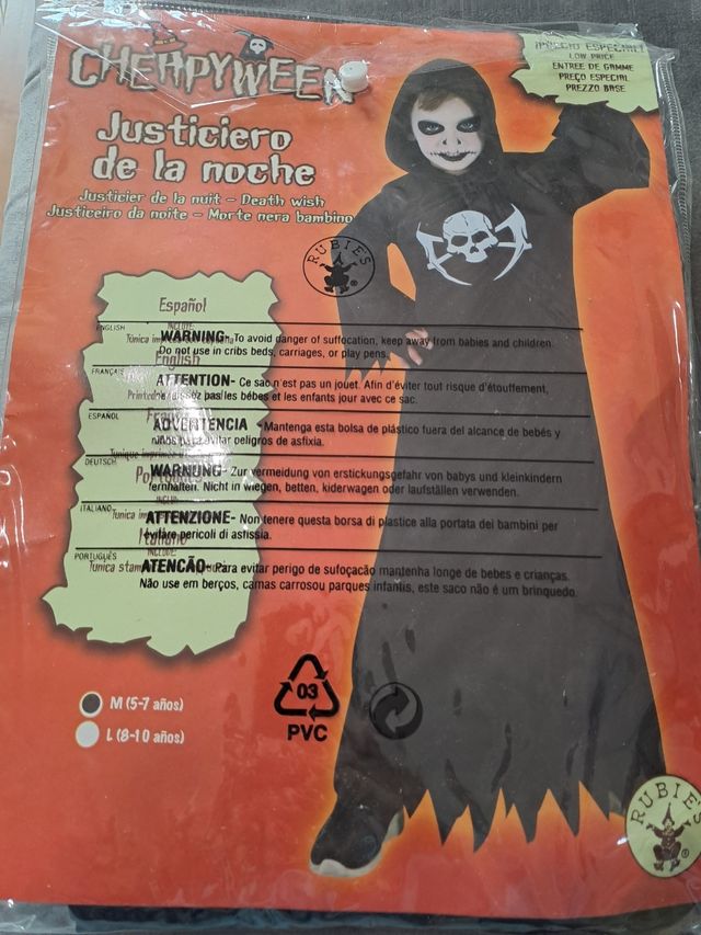 Disfraz para niños de 5 a 7 años