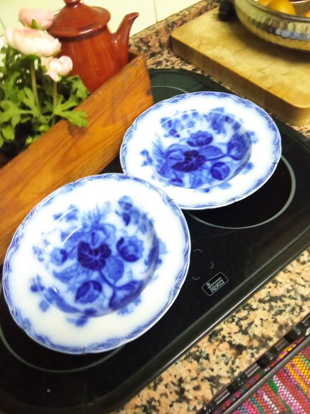 Coppia di set in ceramica antica coppia 40