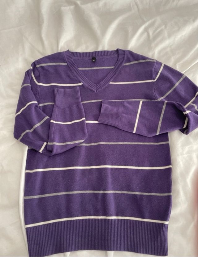 Jersey de cuello de pico de invierno.