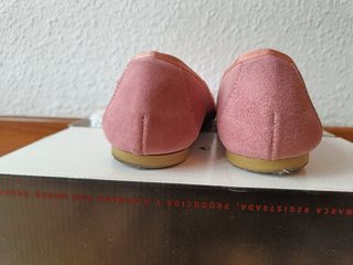 Manoletinas de color rosa palo