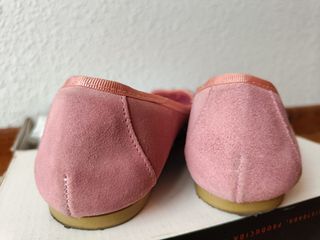 Manoletinas de color rosa palo