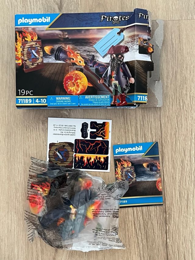 Playmobil pirata con cañon 71189 nuevo