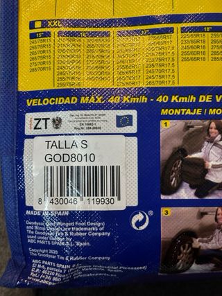 Cadenas de nieve textiles