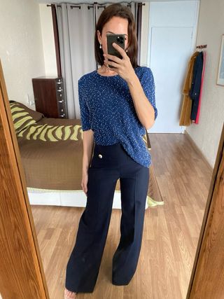 Anna Più Tricot jersey cashmere perlado talla XL