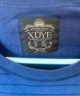 Camiseta de rayas morada,XDYE