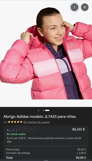 Abrigos adidas original talla 12 y 14 originales