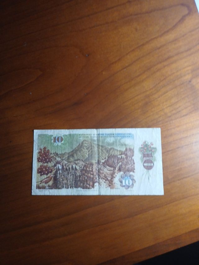 Banconota 10 corone del 1986