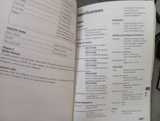 Camara fotos Sony alfa 300