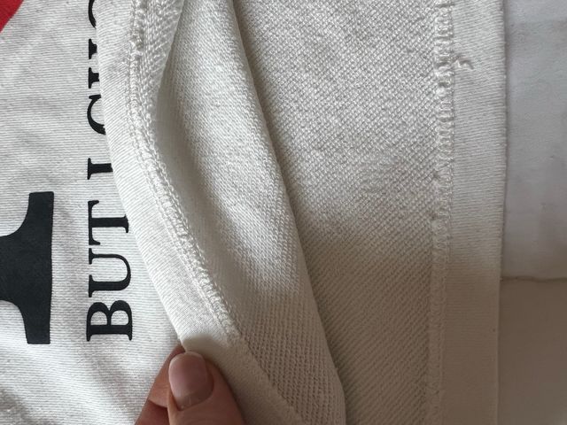 Camiseta crop manga corta blanca Bershka talla XS