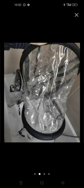 Burbuja capota lluvia carrito bebé