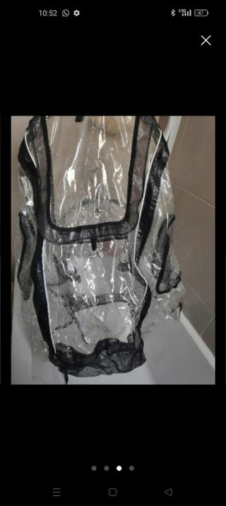 Burbuja capota lluvia carrito bebé