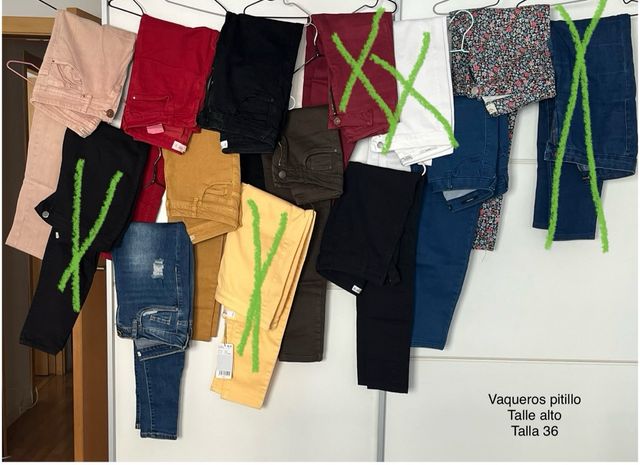 Lote 9  pantalones talla 36