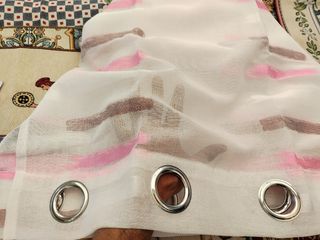 2 Tende Rebecca 140x280 Filtrante Panna / Rosa