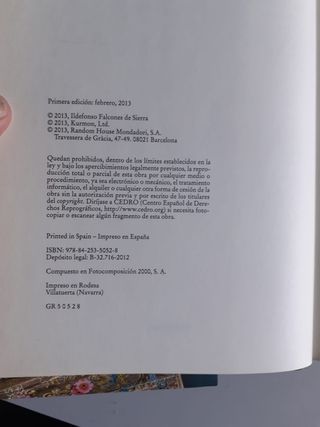 La Reina Descalza. Ildefonso Falcones. 1º Edición.
