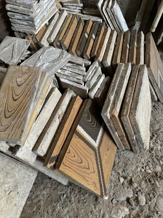 Suelo antiguo hidráulico mosaico