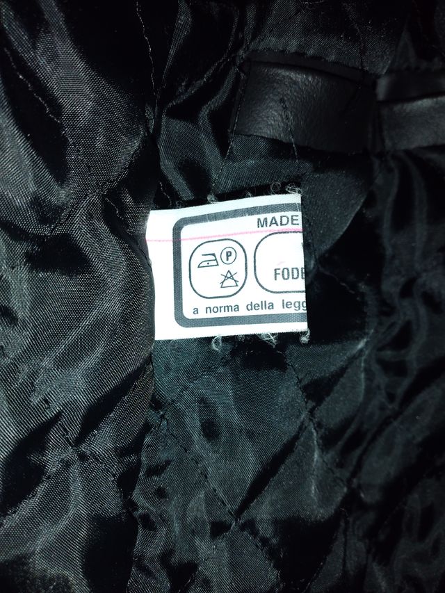 Cappotto lungo VERA 100% pelle-Made in Italy -Tg50