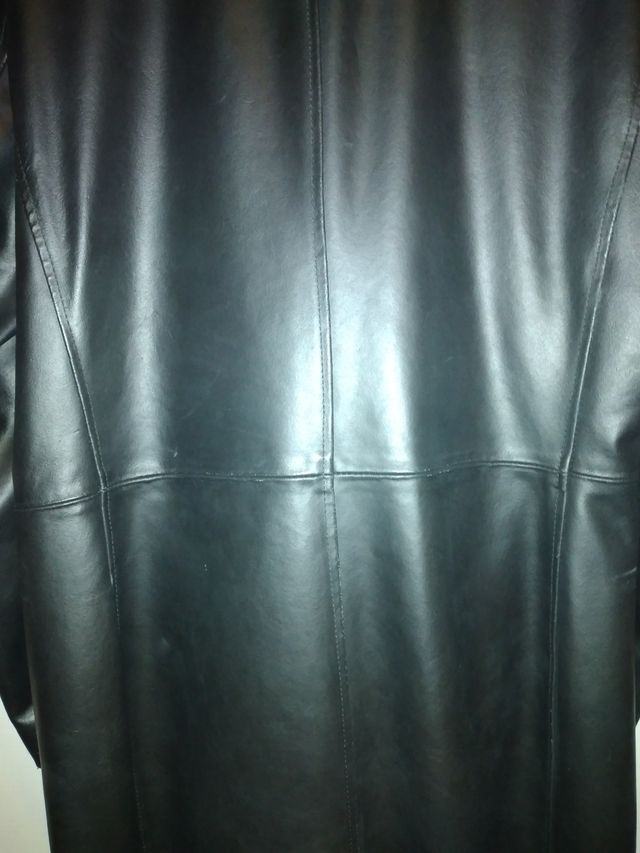 Cappotto lungo VERA 100% pelle-Made in Italy -Tg50