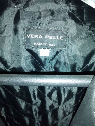Cappotto lungo VERA 100% pelle-Made in Italy -Tg50