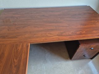 Mesa despacho madera con ala