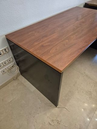 Mesa despacho madera con ala