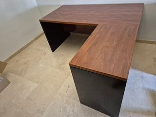 Mesa despacho madera con ala