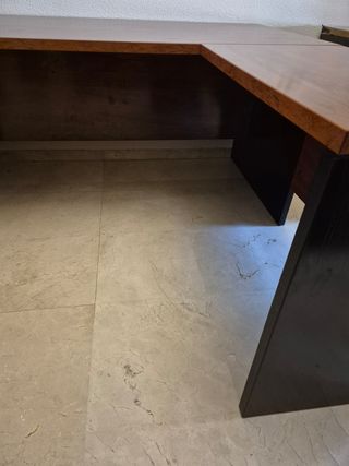 Mesa despacho madera con ala