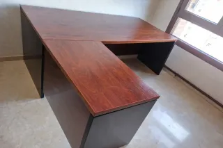 Mesa despacho madera con ala