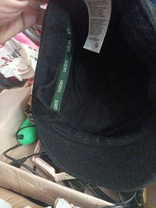 Boina piel y boina de Lacoste las dos 50€
