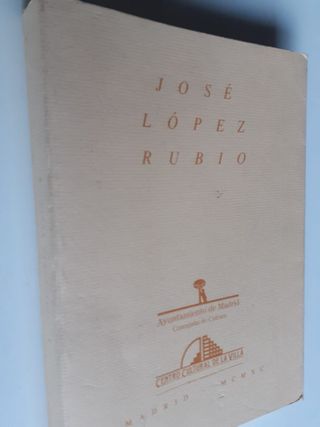 Libro Homenaje a José López Rubio Autores: Varios